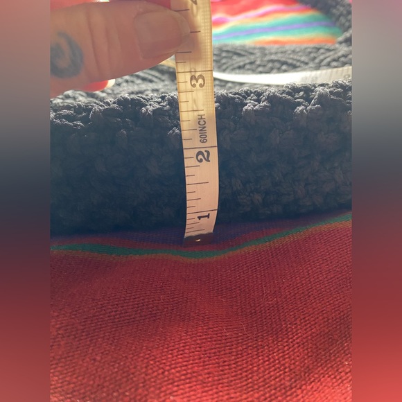 Vintage 1960’s Black Macrame Cord Shoulder Bag Purse! Excellent Condition! - Picture 7 of 10